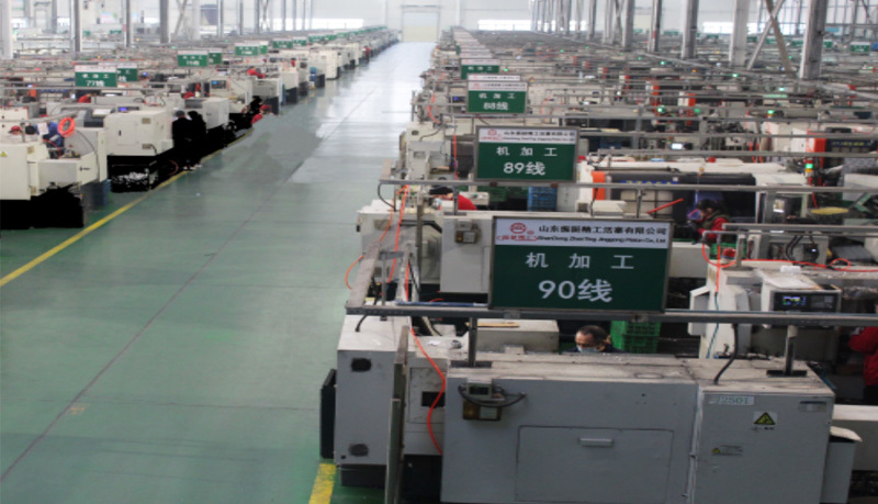 Piston pin processing area